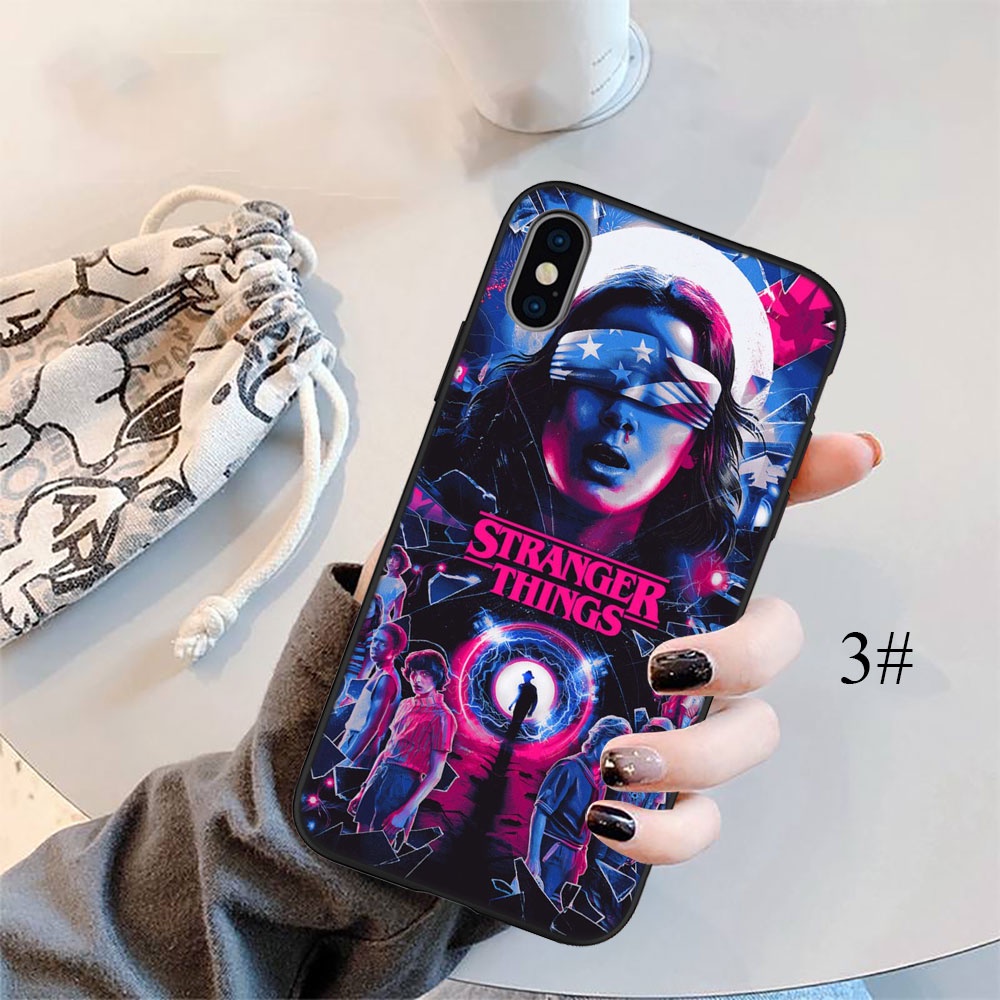 Ốp Điện Thoại Silicon Dẻo In Hình Phim Stranger Things Phong Cách Cho iPhone 5 5S 6 6S 7 8 11 Pro Max Plus SE XR FO82