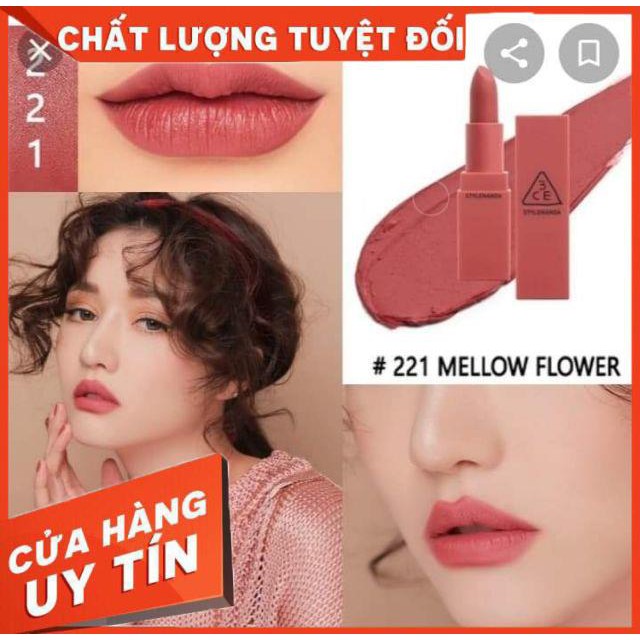 Auth 100% Son thỏi 3CE màu 220 221 222 cho các ty | BigBuy360 - bigbuy360.vn