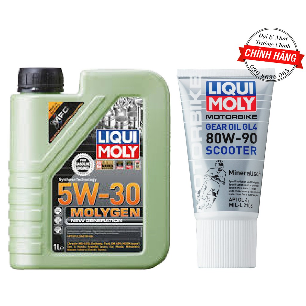 COMBO NHỚT LIQUI MOLY MOLIGEN + HỘP SỐ LIQUI MOLY 150ML