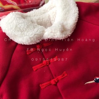 Áo cổ tàu thêu hạc