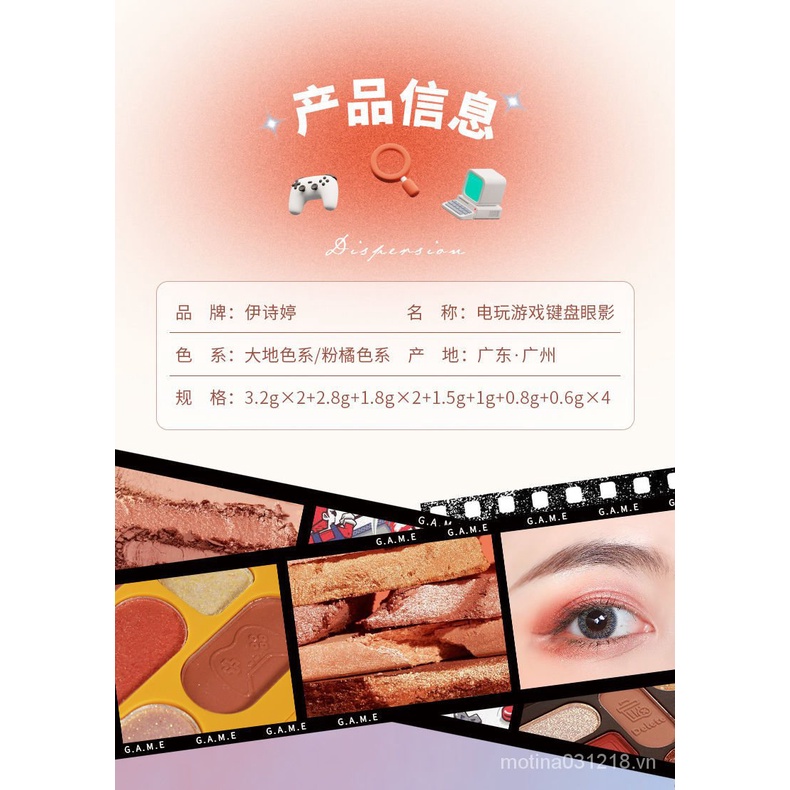 Bảng phấn mắt 12 màu ánh ngọc trai lấp lánh trang điểm đa năng cho nữ