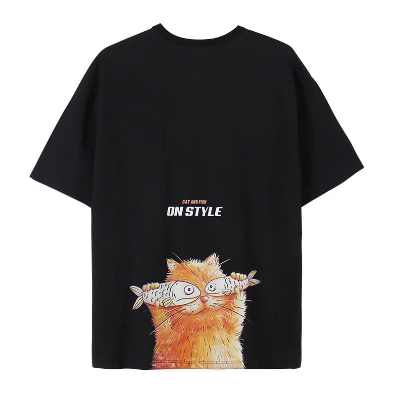 Áo Thun Cat And Fish On Style - AT101 | BigBuy360 - bigbuy360.vn