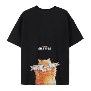 Áo Thun Cat And Fish On Style - AT101