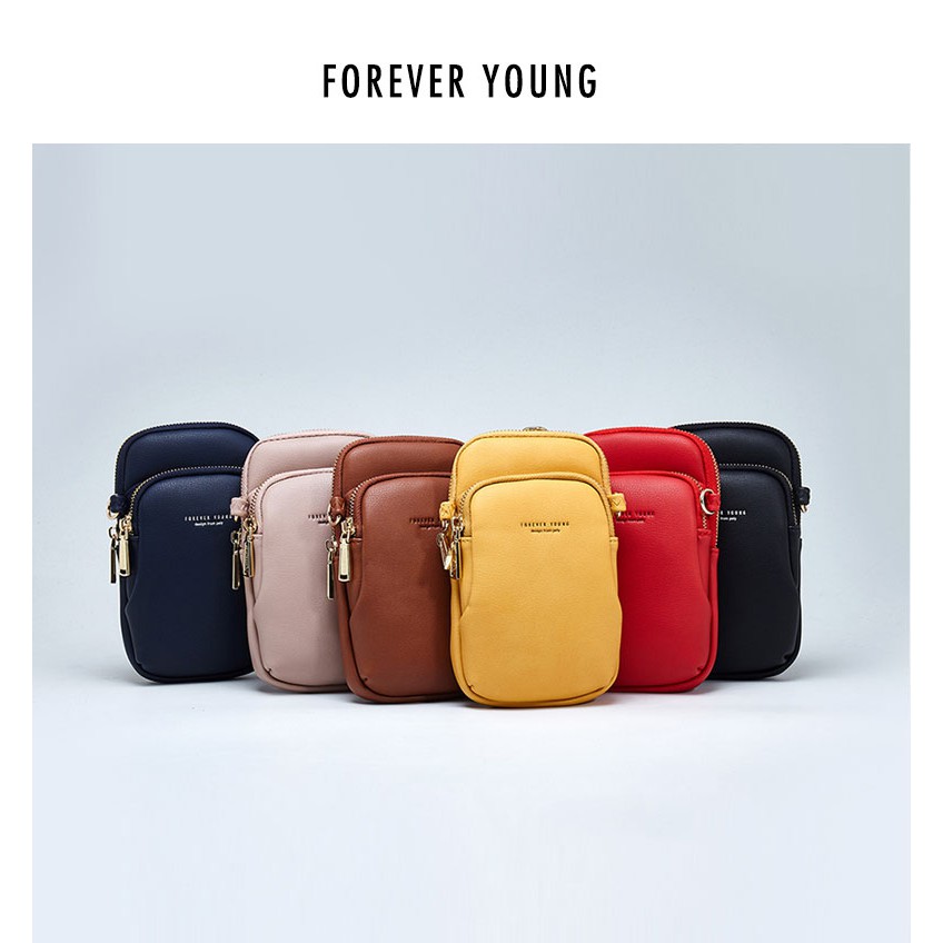 Túi Đeo Chéo Nữ - 💝FREESHIP 50K💝 - Túi Bao Tử Forever Young Siêu Hot DC01