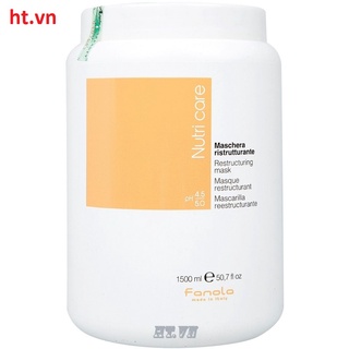 Mặt Nạ Ủ Tóc Fanola Phục Hồi Tóc Hư Tổn 1000ml Nutricare Restructuring Mask chính hãng