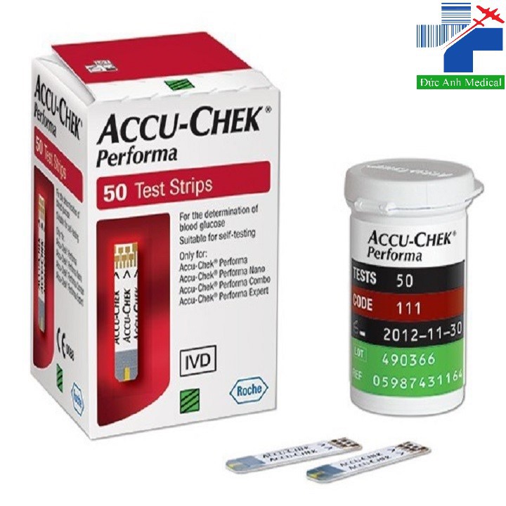 Que thử tiểu đường ACCU CHECK PERFORMA  HỘP 50 QUE [ SALE SẬP SÀN ]