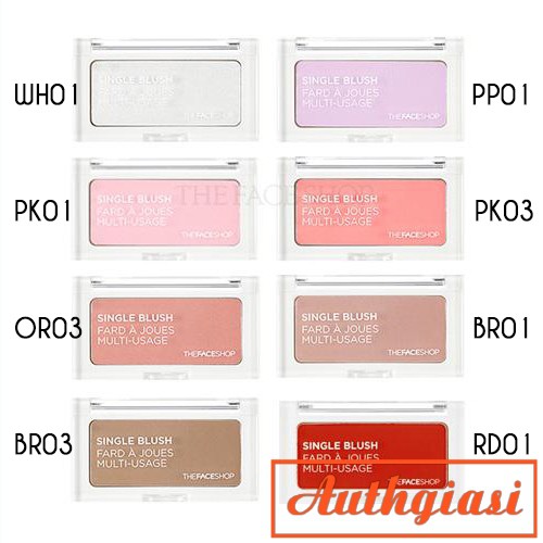 Phấn má hồng TFS Single Blush The Face Shop tự nhiên và lâu trôi | BigBuy360 - bigbuy360.vn