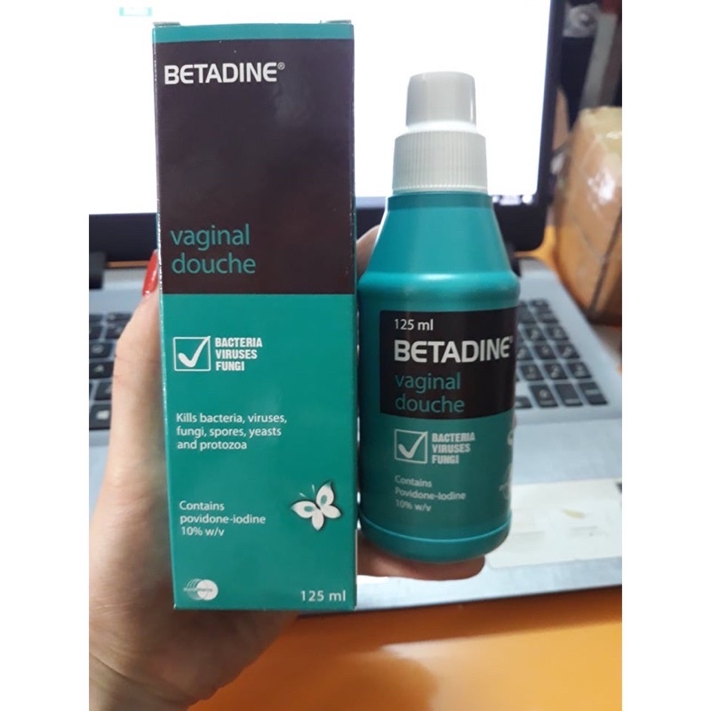 BETADINE Phụ Khoa chai 125ml Làm sạch âm đạo trước khi phẫu thuật và phòng ngừa nấm ngứa