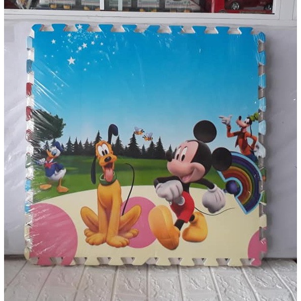 Thảm xốp ghép hình Gấu Pooh, Mickey, Toy Story (bộ 4 miếng 60x60cm)