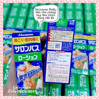 Lăn Giảm Đau Hisamitsu Salonpas Nhật Bản Chai 85ml
