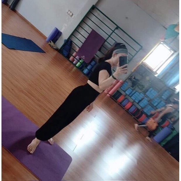 Bộ tập Alibaba, bộ tập gym yoga aerobic nữ vải mềm chất đẹp có kèm mút