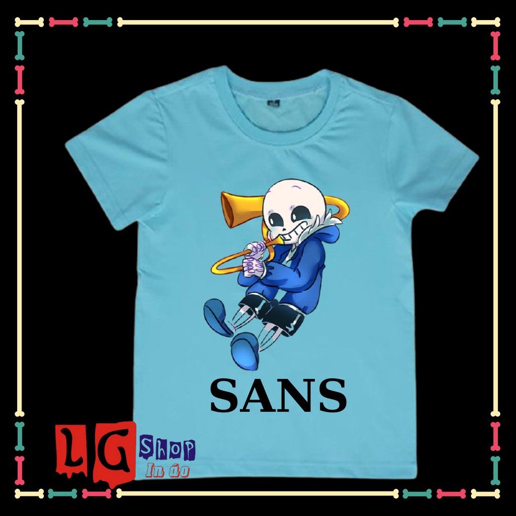 Áo Biệt Đội Gangster- Sans Undertable Cho Bé Trai ( Đủ size áo, từ 10kg đến 90kg)