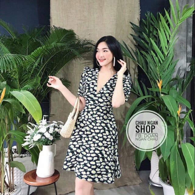 Đầm xòe hoa cúc xinh