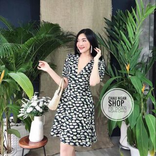 Đầm xòe hoa cúc xinh