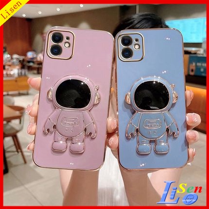 ốp điện thoại iPhone 11 Ốp Điện Thoại Họa Tiết Phi Hành Gia Có Giá Đỡ Cho iPhone 12 iPhone 11 pro max iPhone 13 pro max 12 pro max YHY