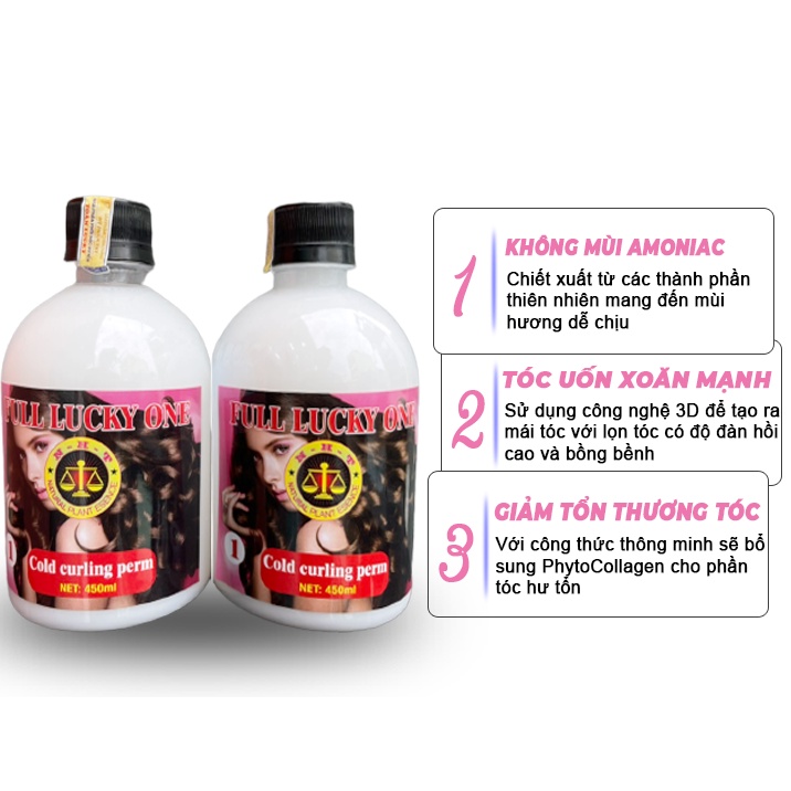 Thuốc Uốn Tóc FULL LUCKY ONE - Uốn Lạnh TNT