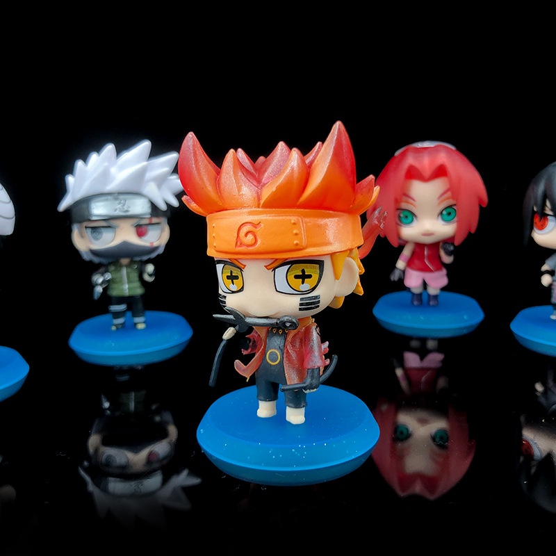 Set 6 Đồ trang trí Nhân Vật Hoạt Hình Naruto