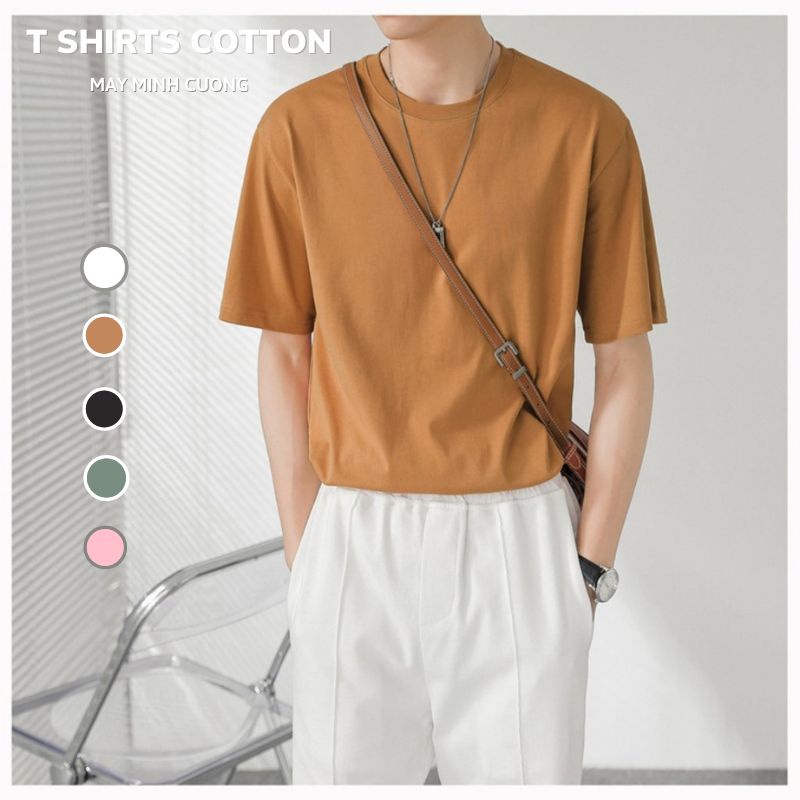 Áo thun tay lỡ nam Form rộng Unisex, Chất Cotton 100% co giãn 4 chiều JT02
