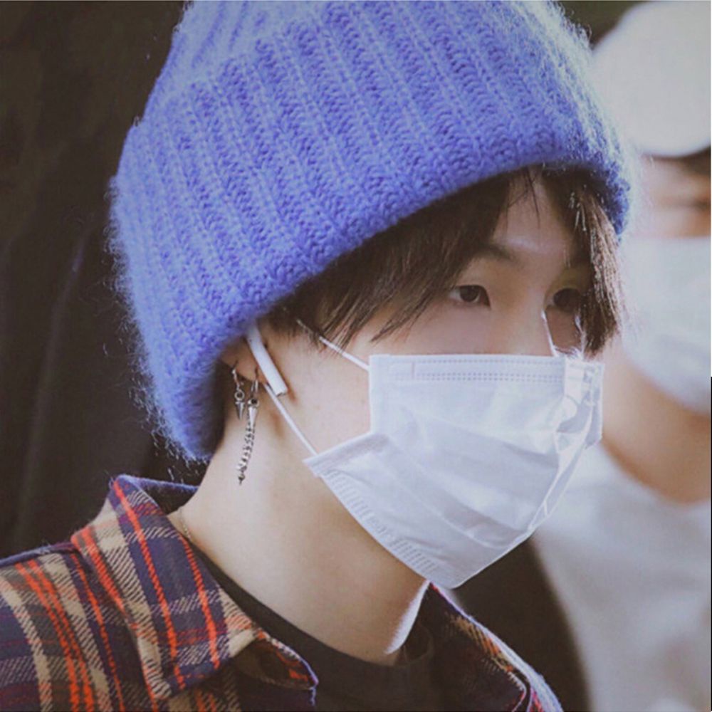 Khuyên tai dạng vòng phối dây xích bằng thép không gỉ phong cách hip hop Hàn Quốc cho nam