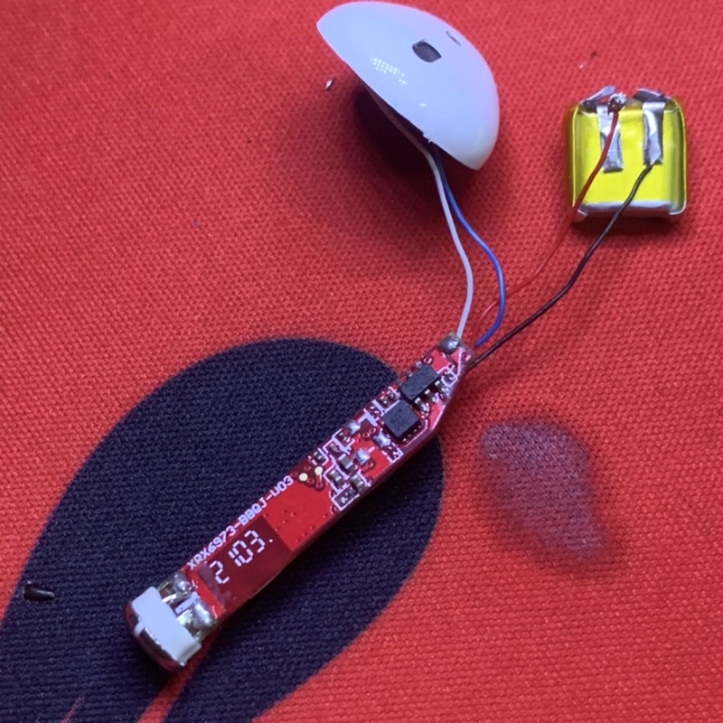 Pin Li-Po 3.7V 400909 25mAh (Lithium Polyme) cho tai nghe Airp 1:1