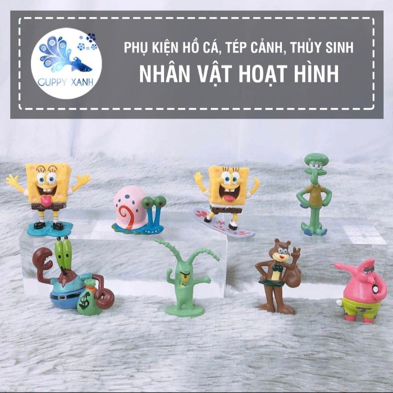 Mô hình trang trí hồ thủy sinh, hồ cá với nhiều mẫu hoạt hình