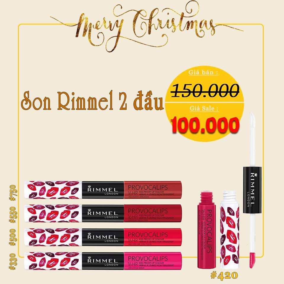 Son Rimmel London 2 đầu