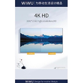 Dây Cáp Chuyển Đổi Wiwu X10L - USB-C Sang 4K HDMI Hỗ Trợ Sạc Nhanh PD 100W - Hàng Chính Hãng
