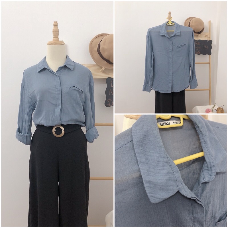 Áo sơ mi hiệu tay dài 2hand