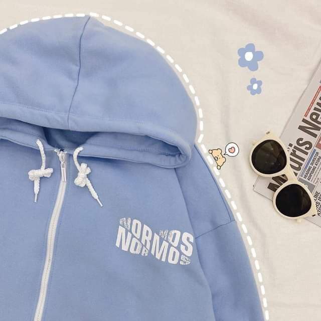 (MỚI) ÁO HOODIE - ÁO KHOÁC NỈ NGOẠI NORMOS 2 MÀU