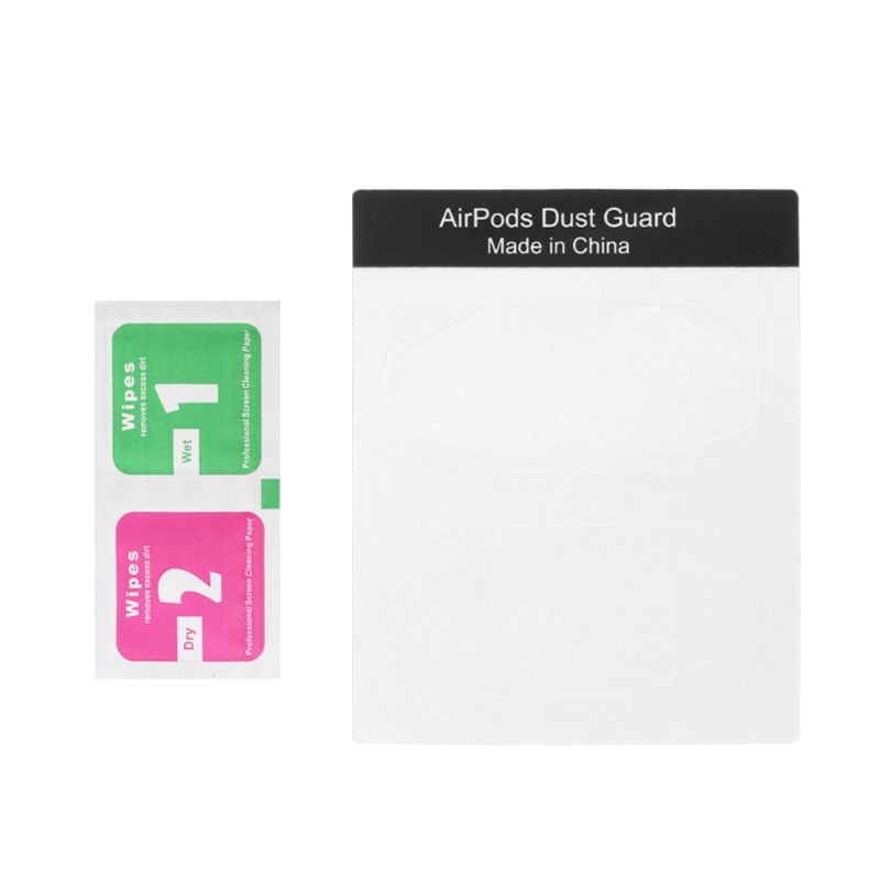 Cặp nhãn dán màu sắc đa dạng bảo vệ mặt trong hộp sạc tai nghe AirPods