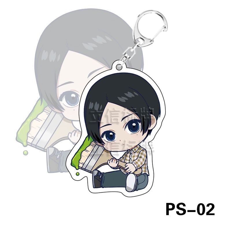 Móc gắn chìa khóa hình Yaguchi Yatora Ayukawa Ryuji hoạt hình Blue Period bằng acrylic