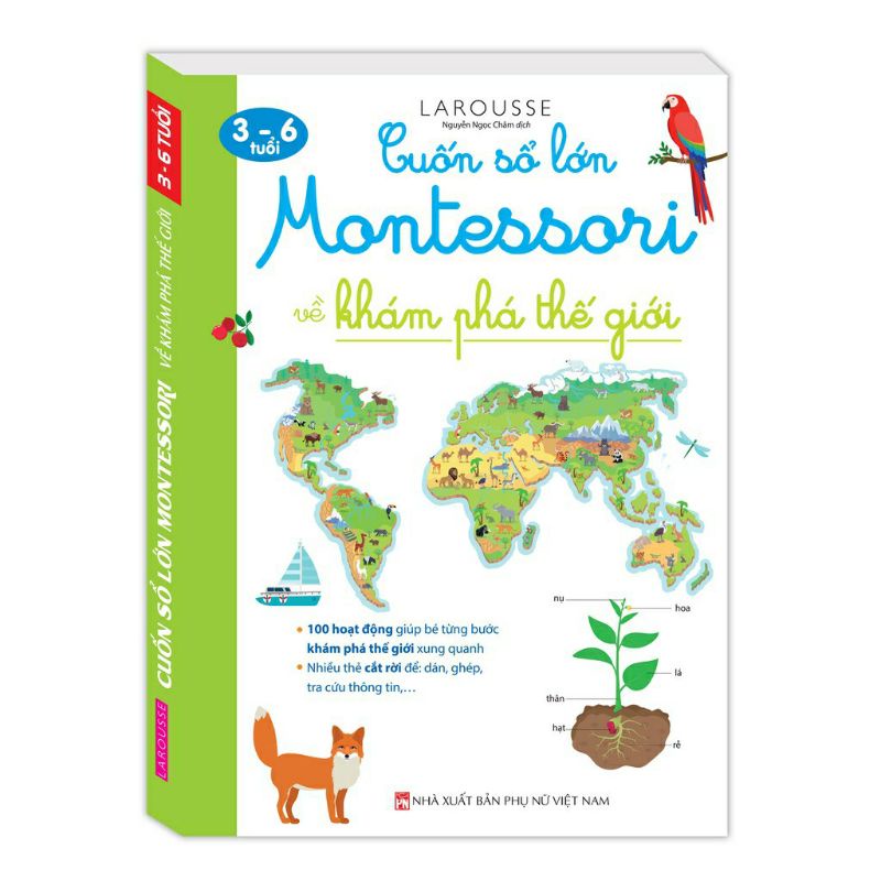 [Mã LIFEMALL995 giảm 10% đơn 99K] Sách.__.Cuốn Sổ Lớn Montessori Về Khám Phá Thế Giới