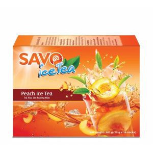Trà Đào Hòa Tan - SAVO tea 16goix1 hộp