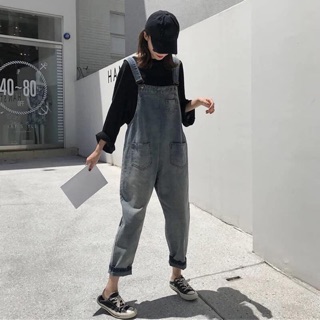Order - Quần yếm bò baggy dài dành cho nữ ulzzang