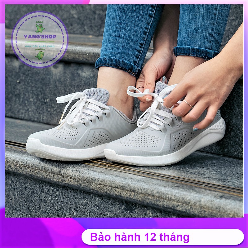 Giày Nhựa Cross LiteRide Chống Nước Kiểu Dáng Thể Thao Màu Xám Dễ Phối Đồ Giày UniSex Nam Nữ Đều Đi Được