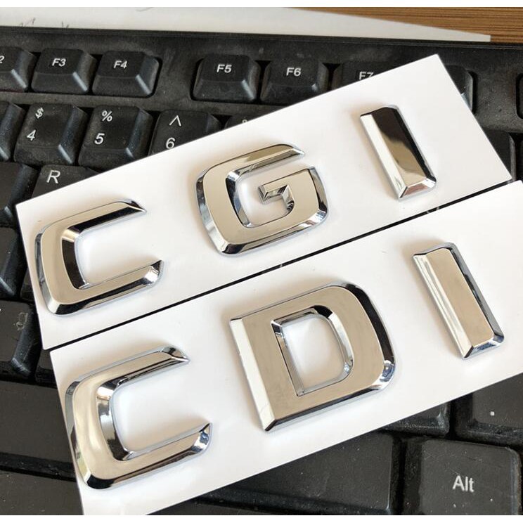 miếng dán chữ nổi 3D CGI và CDI chuyên dùng cho dòng xe Mercedes bằng nhựa ABS cao cấp
