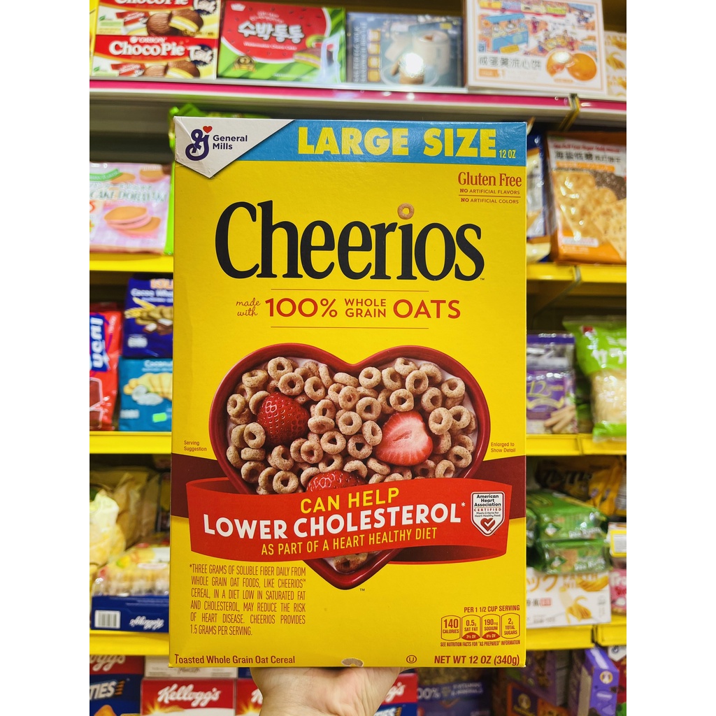 NGŨ CỐC ĂN SÁNG KELLOG'S CHEERIOS LUCKY CHARMS GENERAL MILLS CÁC DÒNG BÁN CHẠY NHẤT NƯỚC MỸ