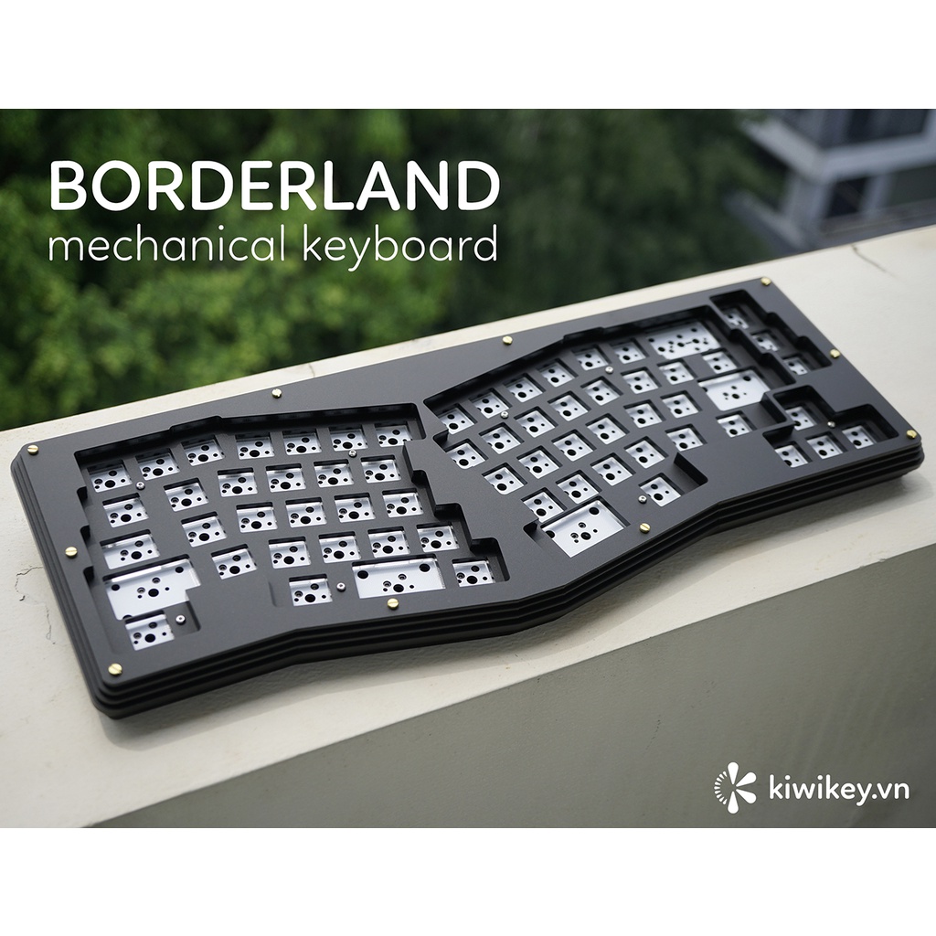 [Keyboard Kit] Bàn phím cơ Borderland (layout Arisu, công thái học Ergonomic, Hotswap)