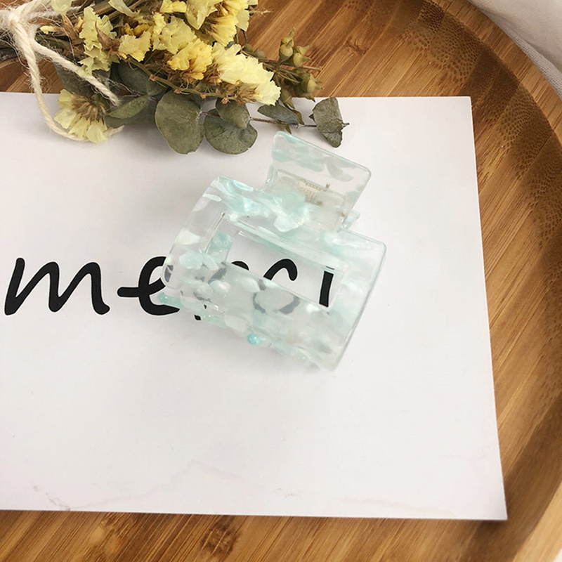 Kẹp tóc acrylic trong suốt đơn giản thời trang cho nữ