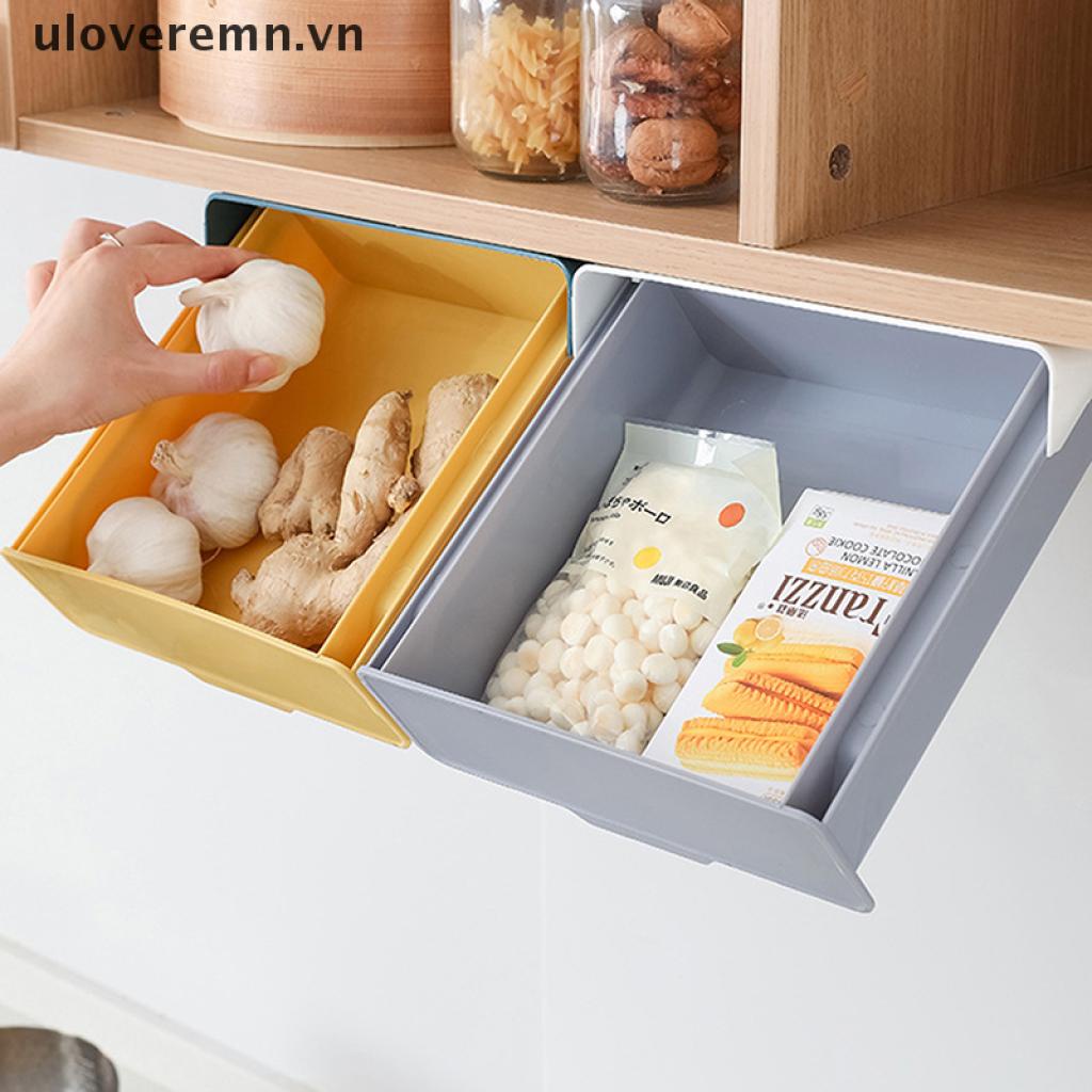 [uloveremn] Khay Đựng Bút Gắn Dưới Bàn Dạng Ngăn Kéo Tự Dính Sắp Xếp Gọn Gàng