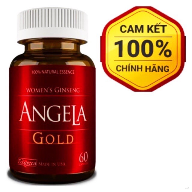 [Chính hãng]Sâm Angela Gold có tem tích điểm - Hộp 60 viên - Hỗ trợ bổ sung nội tiết tố