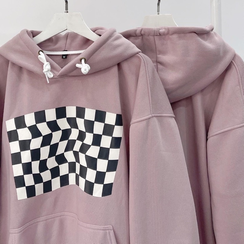 [ sẵn ] Áo Hoodie Dáng Rộng CARO 3D [ nam nữ mặc ] | BigBuy360 - bigbuy360.vn