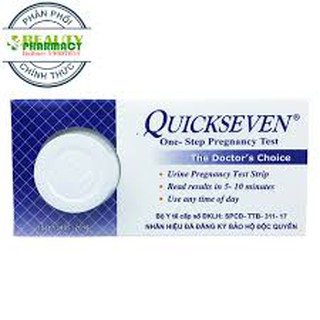 1 que thử thai Quickseven