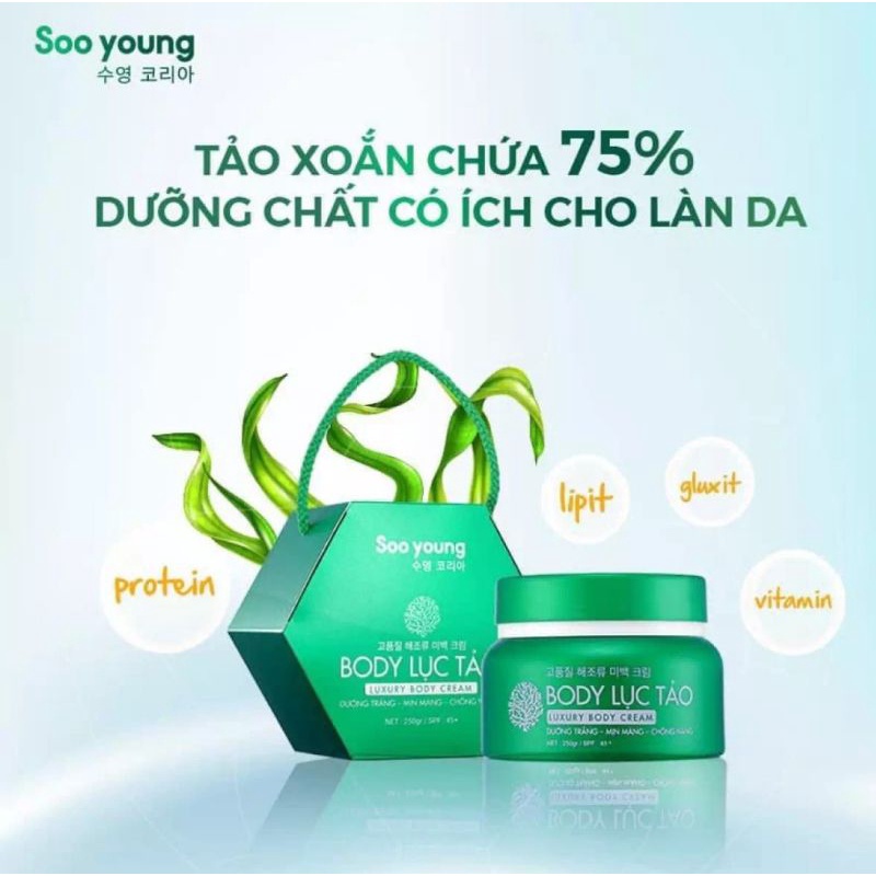 Kem Body Lục Tảo Soo Young - ( 250g )