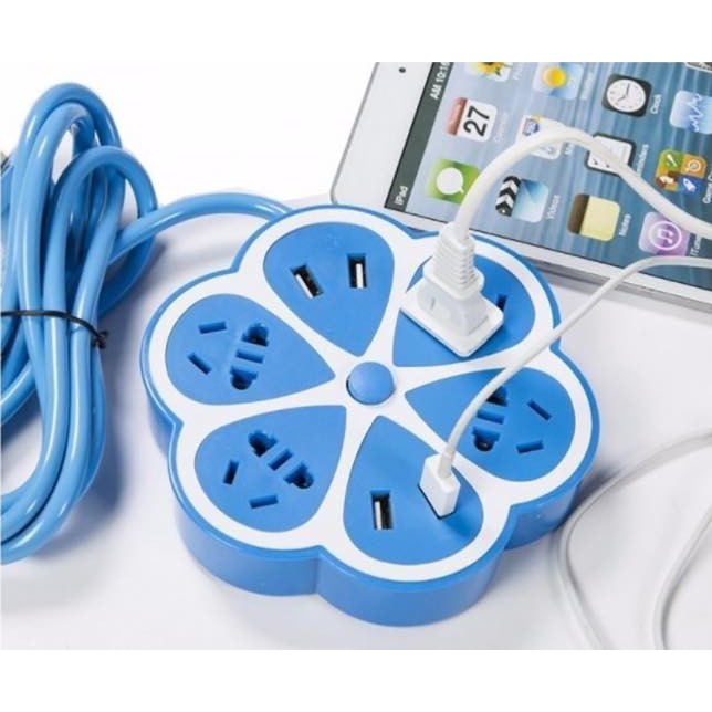 Ổ CẮM ĐIỆN HOA MAI 4 CỔNG USB