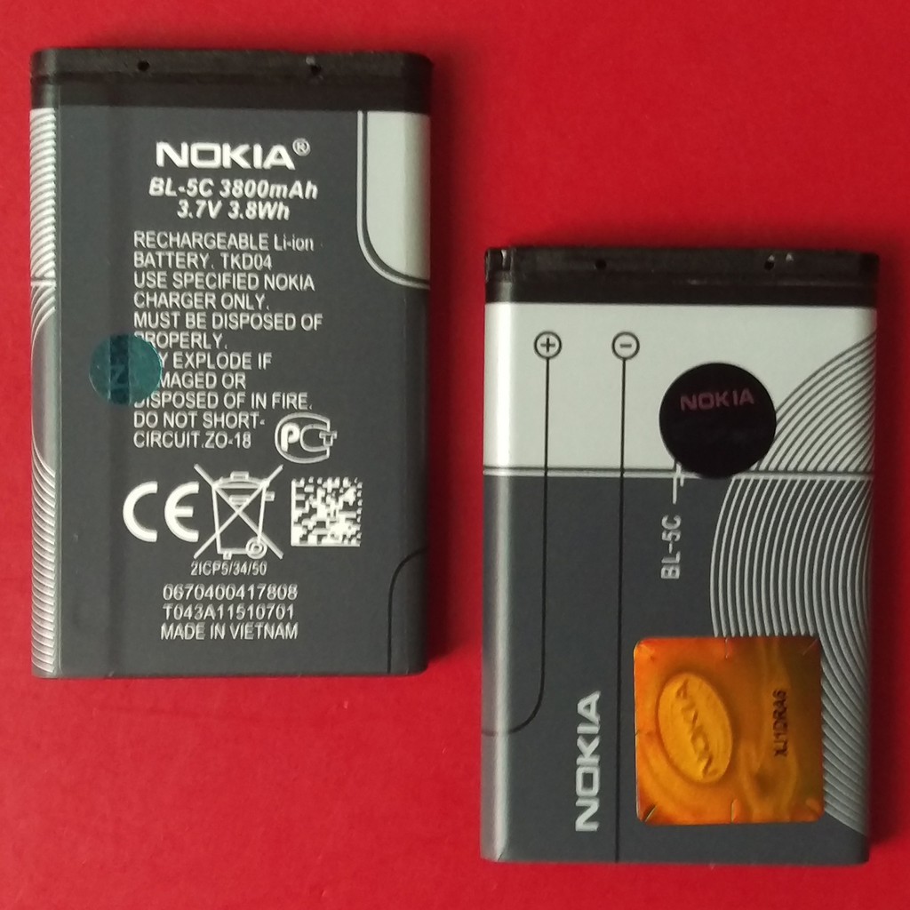 Pin nokia BL-5C dùng cho (1280, 1315, 1255, 1112, 1110i, 1108, 1101, 1100c, 1100...v...v....)