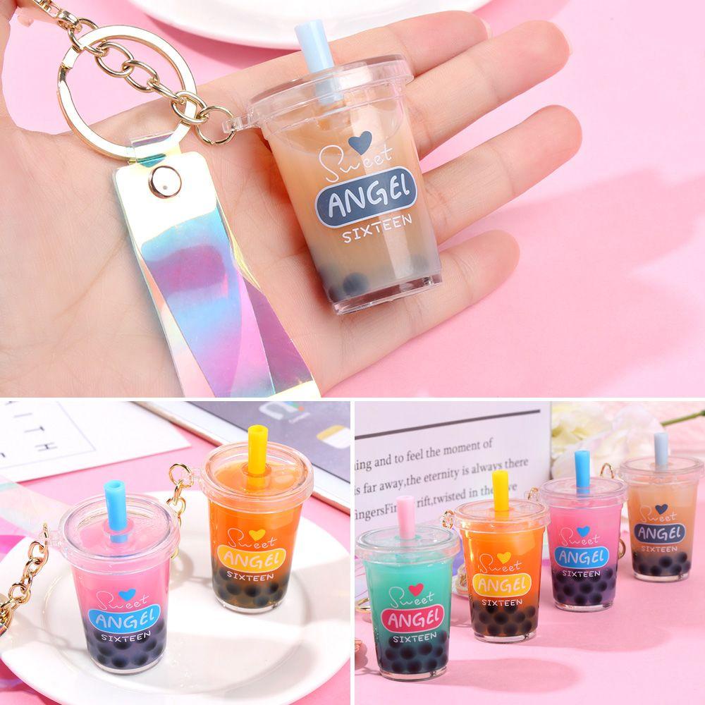 MELODG Móc Khóa Hình Chai Nước Hoạt Hình Đáng Yêu