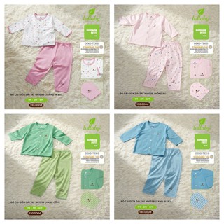 [SALE]Bộ cài giữa petit dài tay bé trai/gái Lullaby NH103B (Sz 1-6m)
