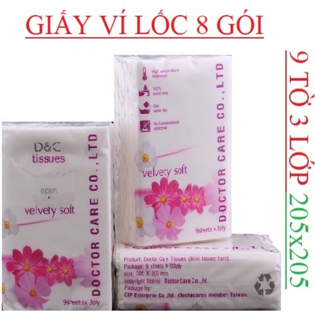 (Giá sốc) Combo 10 gói Giấy tissue doctor care