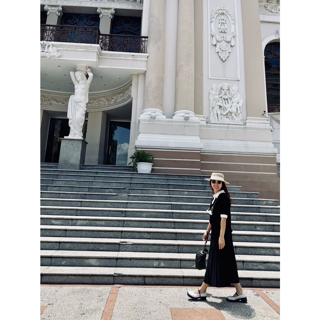 (HÀNG SẴN - ẢNH THẬT) Áo thun cổ Polo tay ngắn màu đen, Áo form rộng đủ size từ 45kg - 70kg